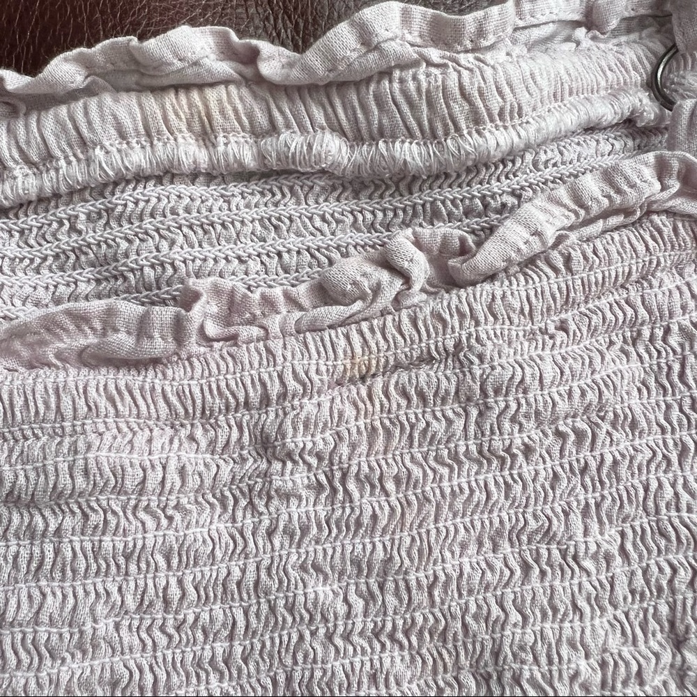 Pastel Pink Ribbed & Flowy Top - Picture 6 of 7